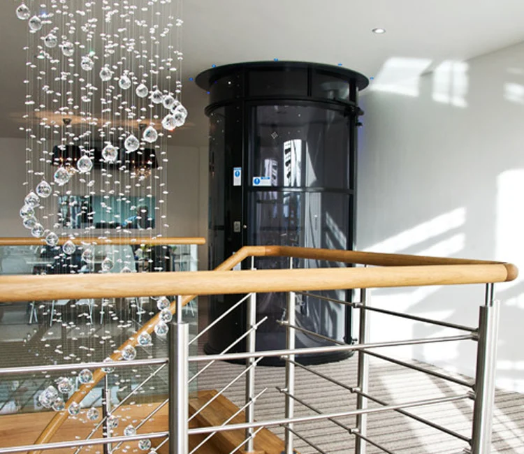 newmatic_elevators_uk_2 Wheelchair accessible 52-inch diameter home lift installed in our former showroom in High Wycombe.